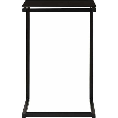 Maison Exclusive - Tavolino Nero 40x40x60 cm in Vetro Temperato (1/5)