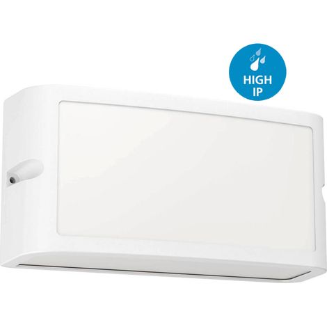 applique led da esterno eglo "camarda" bianco 4000k (1/5)