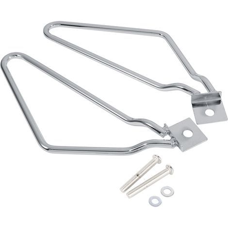 Support moto 2x supports latéraux argent pour sacoches XL883/1200 HD1450/1584 (1/3)