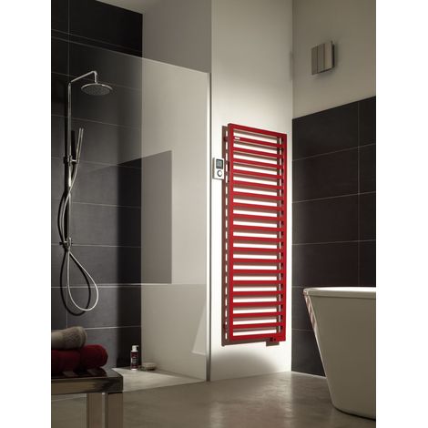 Radiateur électrique à fluide ThermoActif Acova KADRANE ELECTRIQUE IR PROG  Couleur: Blanc - Puissance: 500 W - Dimensions: 143,4 x 40 x 3 cm - Version: Régulation IR-PROG