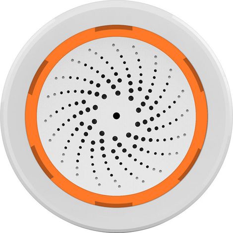 Sirène d’Alarme Z-Wave, 90dB Son Puissant, Dimensions 68x68x32mm, Alimentation USB et Batterie de Secours, Alarme Sécurité Domestique pour Maison Intelligente