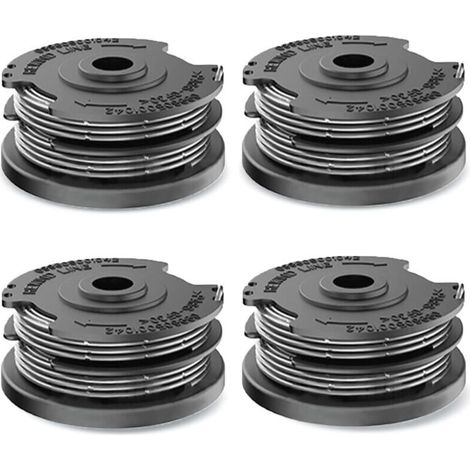 AMXCNOY 4-teilige Spule mit Faden für Bosch Rasentrimmer, Ersatz-Nylonfadenspule für Bosch Rasentrimmer F016800351 ART 24, 27, 30 und ART 30-36 LI (6,1 m x Ø1,65 mm) (1/4)