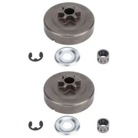 Pignons tambour embrayage STIHL Transmission moteur 2pcs, compatible 017/018/021/023/025/MS170-MS250 Propriétaires STIHL (1/4)