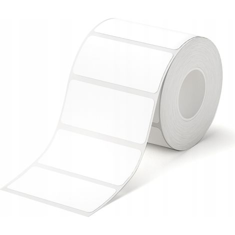 Etichette adesive NIIMBOT ORIGINALI 45x20mm 320 pezzi BIANCHE per Serie B (1/2)