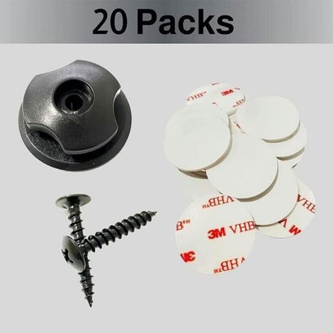 Crochets Pour Bache - Diamètre 8 mm - En Plastique Rigide Et Acier Galvanisé - Pour Remorques Et Bâches - Lot De 20 Pièces (1/5)