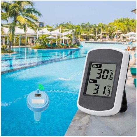 Thermomètre de piscine flottant électronique solaire numérique Wir (1/5)
