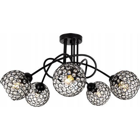 LÁMPARA DE TECHO COLGANTE DE CRISTAL LED (1/5)