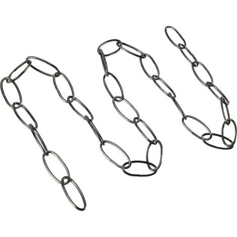 Chaîne Suspendue Lustre Vintage 1M Noir Perle Pour Lampe Robuste
