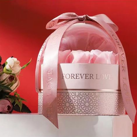 Rose Éternelle - Rose Réelle Préservée - Décoration Intérieure Romantique - Cadeau pour Fête des Mères Noël Saint-Valentin Anniversaire - 1 Pièce (1/5)