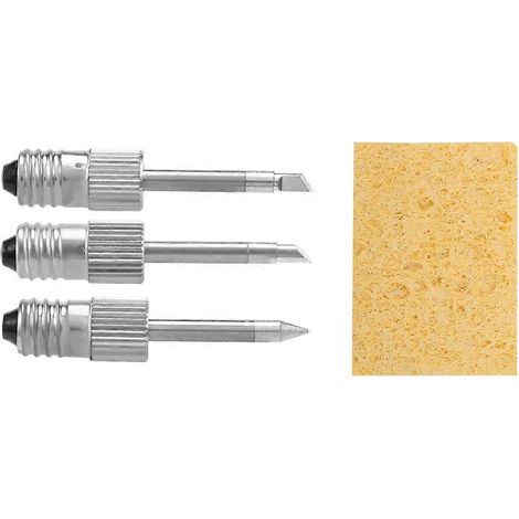 Lot de 3 pointes de soudage en laiton pour stations de soudage à interface E10 (1/5)