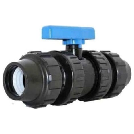 Raccord PE 25mm – Connecteur en polypropylène pour tuyaux d'eau – Vanne d'arrêt 16 bars – Joints en PEHD et EPDM