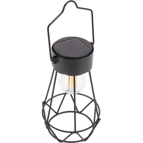 Lanterne solaire portable à LED, style vintage, avec abat-jour suspendu, idéale pour le camping, la cuisine, la salle à manger ou la chambre. Parfaite pour la cuisine, la salle à manger ou la chambre. (1/5)