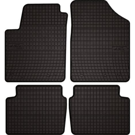 Gummifußmatten für Hyundai i10 i Schrägheck (2007–2013) – schwarz, passgenau (1/5)