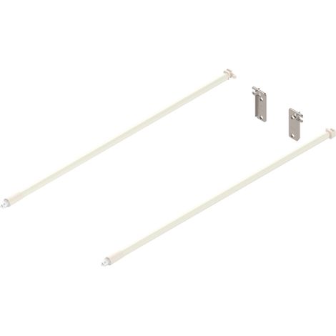 Blum Metabox Reling Set Zubehör für Frontauszug, Länge 450 mm Stahl cremeweiß (1/3)