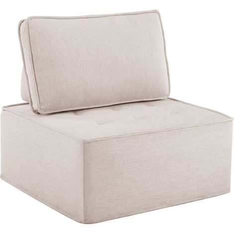 Single Sofa for Small Spaces – Compact Armchair for Bedroom, Living Room or Guest Room, Cozy Bean Bag Style