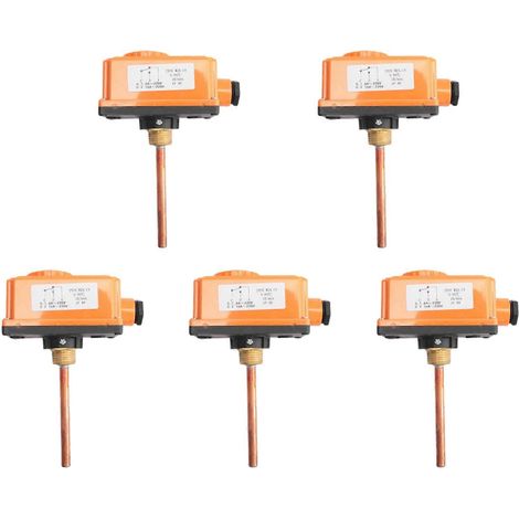 5x G1/2 Außengewinde Warmwasserrohr-Thermostat-Temperaturregler 90 Grad Celsius Hochtemperaturstart Heizsystem (1/5)