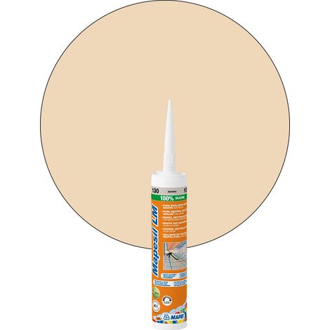MAPESIL LM 310ml Mastic façade et pierre MAPEI - 132 Beige 2000 (1/4)