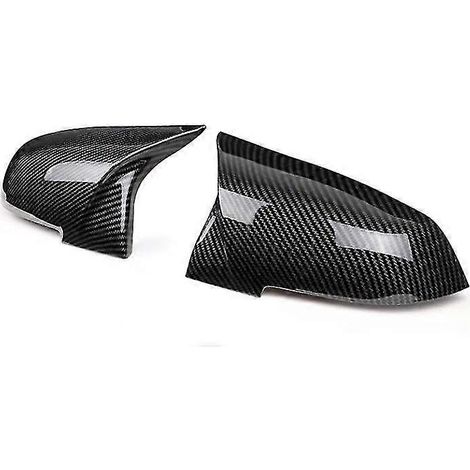 Für BMW 1er, 2er, 3er und 4er (F20, F30, F31, F32, F36) ab 2012 (320i, 328i, 330d, 335i): Spiegelkappen im M3/M4-Look (Ersatzteil) – Carbonfaser-Optik
