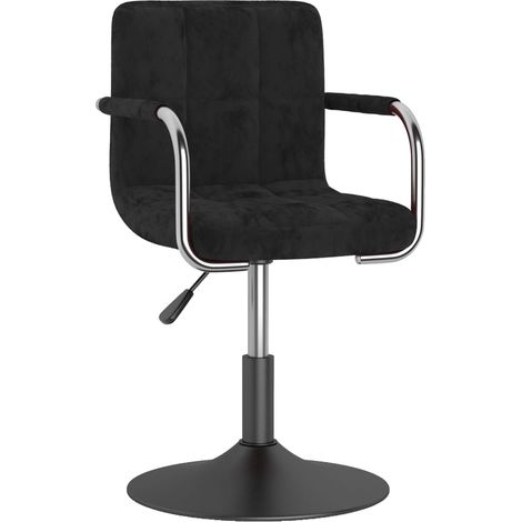 Chaise pivotante de bureau Noir Velours 15 (1/5)
