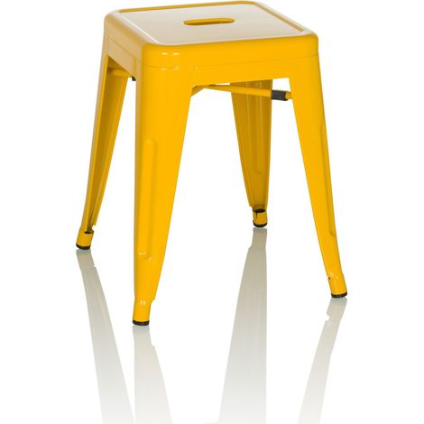 Tabouret VANTAGGIO métallique jaune hjh OFFICE (1/5)