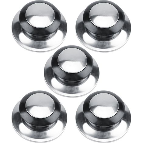 Pot Pan Couvercles Bouton 5pcs Boutons de Couvercle de Casserole Poignée de Levage Résistant à la Chaleur Poignée de Couvercle de Pot Cuisine Ustensiles de Rechange (1/5)