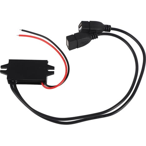 Convertisseur CC 12 V vers 5 V 3 A, double port USB, régulateur de tension automatique, abaisseur de tension (1/4)