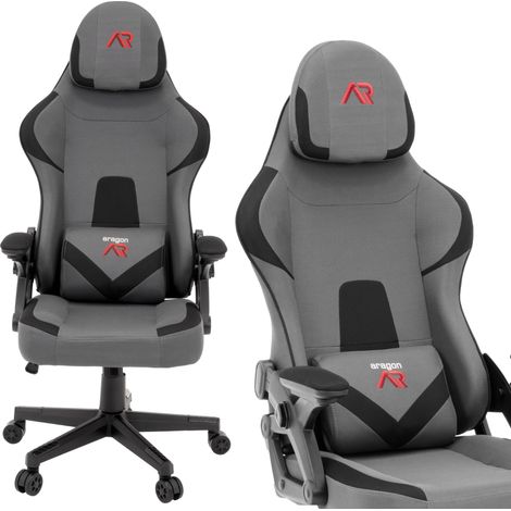 Sedia da gaming regolabile Aragon, sedia da ufficio per GAMER, sedia girevole