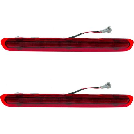 feux stop arrière dynamiques (3e feu) pour Toyota Hilux Revo Vigo 2015-2018, coque rouge (1/5)