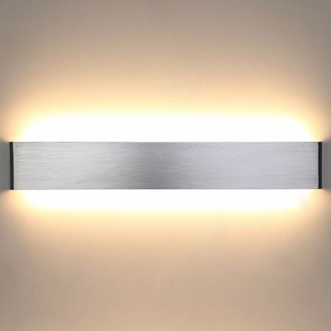 LED Indoor Wall Light 6W 15cm Wall Lamp 3000K Modern Wall Light Fixture IP44 for Children's Bedroom Living Room Staircase Corridor Bathroom Hotel Brushed Silver Warm White (1/5)