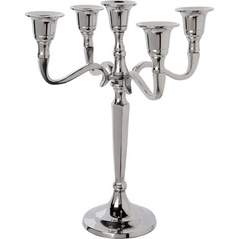 Bougeoir 5 branches en métal décoration baroque MARSO