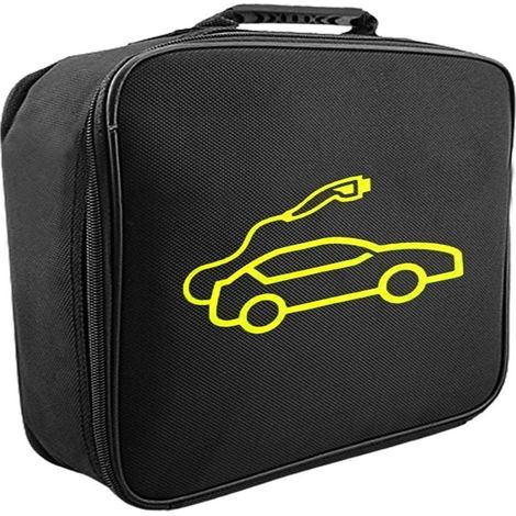 Bolsa De Almacenamiento Para Cable De Carga Ev - Oxford Ignífugo - Impermeable Con Recubrimiento Nano - Resistente A Impactos - 32×32×10 Cm - 1 Unidad (1/5)