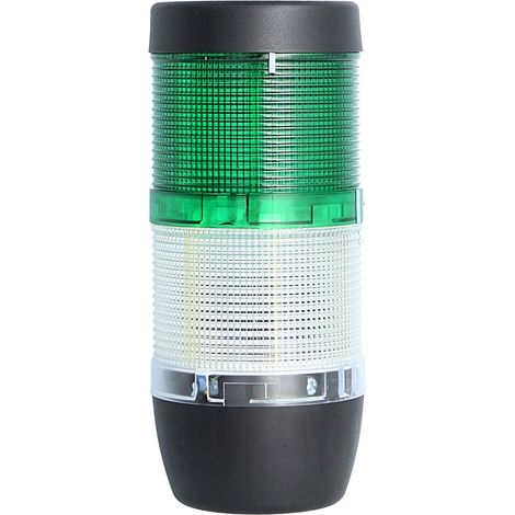 STEX24 Signalsäule weiß-grün, 70mm, 24V AC/DC, LED-Blinklicht SS70-OB2/24 118 MaßeLänge161,0mm, Durchmesser 70,0mm - 1 Stück (1/2)