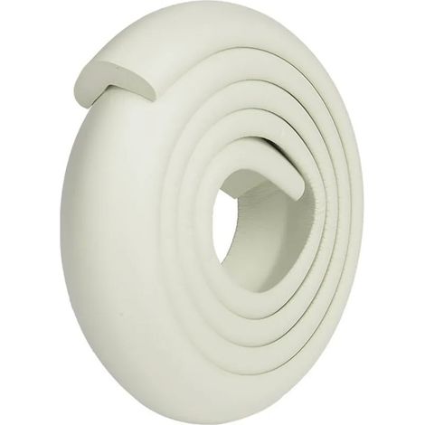 Protections d'angle pour bébé et 8 protections d'angle en mousse, protections d'angle de table de 2 m pour les coins de table et de meubles, 2 verrous de tiroir, certificat (blanc) (1/5)