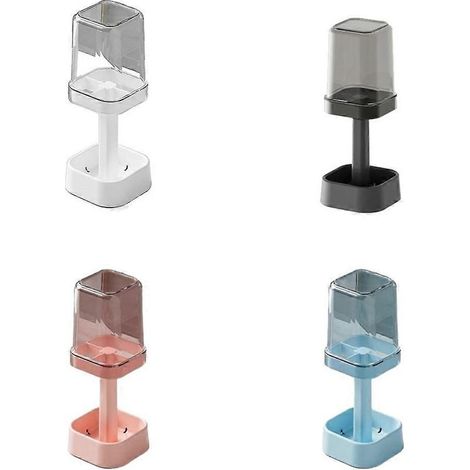 Porte-Brosses À Dents - Plastique Résistant - Pour Lavabo Salle De Bain - Lot De 4 (1/5)