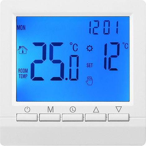 Thermostat de chaudière - écran tactile - programmable 5+2 jours - économies d'énergie, verrouillage enfant (1/5)