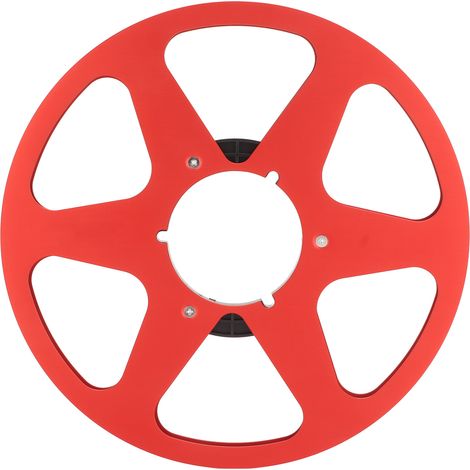 1/4 10 Pouces Bobine Vide en Alliage d'Aluminium Accessoire Magnétophone Disque Vide Pièces Machine Ouverte pour NAB Rouge (1/5)