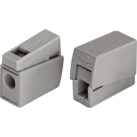 WAGO 224-101 EUCHTENKLEMME Leuchtenklemme flexibel: 0.5-2.5 mm² starr: 0.5-2.5 mm² Polzahl: 2 1 St.