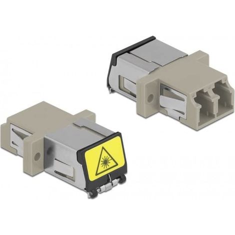 DELOCK COUPLEUR LWL LC DUPLEX FEMELLE VERS LC DUPLEX FEMELLE MULTIMODE BEIGE 86899