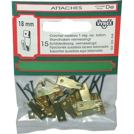 Gancio per quadro + 1 ago 21mm blister - Vynex
