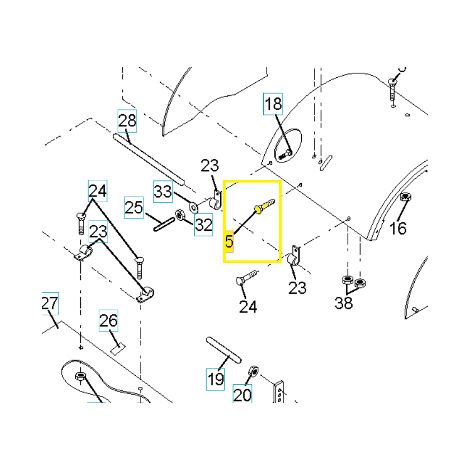 Boulon de protection de la lame CRT51 500RT CRT900 Husqvarna planteuse de sol 532180847