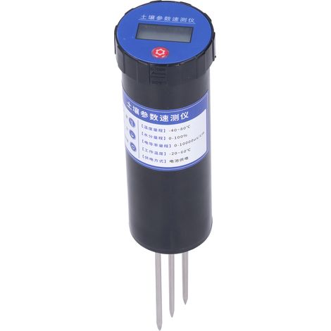 Capteur d'humidité du sol en acier inoxydable, thermomètre et hygromètre portable pour jardin (1/5)