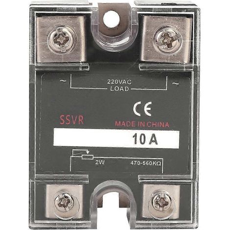Halbleiter-Spannungsregler, einphasig, SSVR, 470–560 kΩ Last, 220 V AC (BERM-R 10 A)