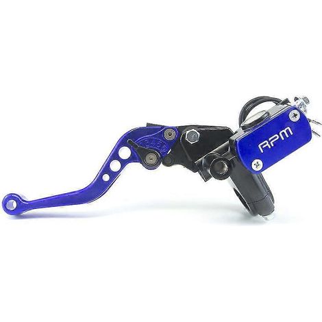 Maître-cylindre d'embrayage et de frein Rpm Px-1 14 mm, levier de guidon, embrayage hydraulique pour moto, compatible Honda et Yamaha 22 mm (gauche, bleu) - Bleu (1/5)