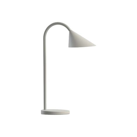 Lampara de escritorio unilux sol led 4w brazo flexible abs y metal blanco base 14 cm diametro