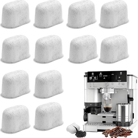 12 Pièces Filtres à Café pour Ninja Luxe Café Accessories, Charbon Actif Filtre à Eau de Rechange Absorbe Efficacement les Impuretés, Filtres à Eau pour Ninja Machines à Cafetières (1/5)