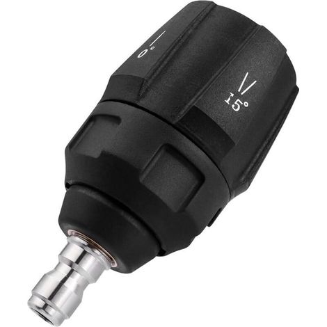 Buse de Nettoyeur Haute Pression 5 en 1 avec Raccord Rapide 1/4'', Plusieurs Angles 0° 15° 25° 40° (1/5)