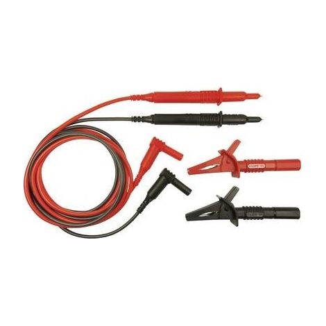 Cliff CIH29892 KIT puntali di sicurezza Spina 4 mm Sonda 1.20 m Rosso, Nero 1 pz. (1/2)