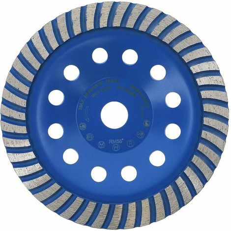 Disque de meulage diamanté, 180 mm x 22,2 mm, en forme d'éventail, pour plateau de ponçage universel. (1/5)