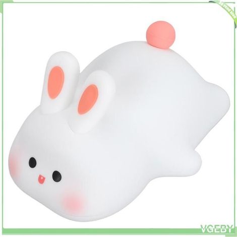 Fafeicy Lumière de silicone de lapin Lumière de Lapin en Silicone, Lampe de Lapin Touchée pour la Chambre, beaute coffret (1/5)