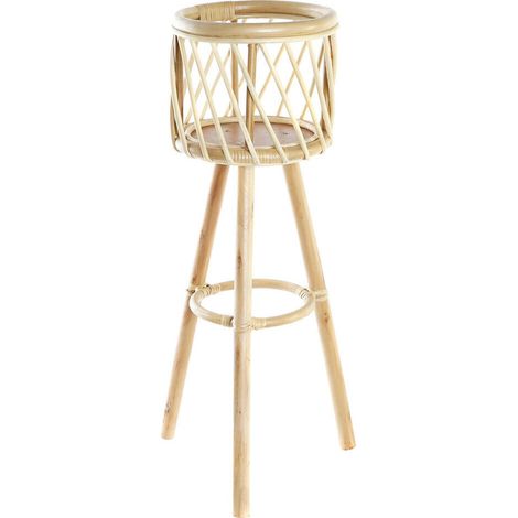 porte plante bambou naturel style balinais élégant pour intérieur - bambou naturel clair (1/4)